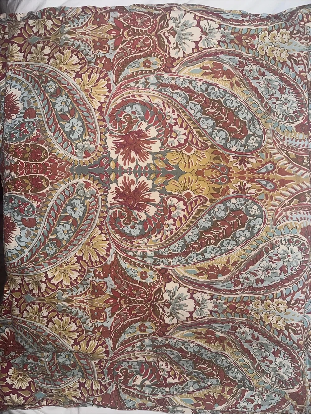 Pottery Barn Bella Paisley Duvet Cover and Shams Queen